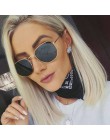 Oulylan okulary przeciwsłoneczne z oprawkami w kształcie wieloboku kobiety w stylu Vintage marka mała ramka metalowe okulary prz