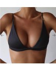 2020 Bikini topy Sexy kobiety strój kąpielowy Top Solid Color biustonosz kąpielowy strój kąpielowy kostiumy kąpielowe damskie Bi