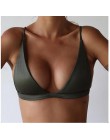 2020 Bikini topy Sexy kobiety strój kąpielowy Top Solid Color biustonosz kąpielowy strój kąpielowy kostiumy kąpielowe damskie Bi