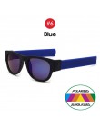 VIVIBEE nowość lustro mężczyźni spolaryzowane składane okulary przeciwsłoneczne New Arrival Slap Sport składany nadgarstek odcie