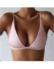 2020 Bikini topy Sexy kobiety strój kąpielowy Top Solid Color biustonosz kąpielowy strój kąpielowy kostiumy kąpielowe damskie Bi