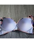 Sexy Bikini kobiety strój kąpielowy 2019 lato wyciąć kostiumy kąpielowe Push Up Bikini stroje kąpielowe z nadrukiem Bikini z fis