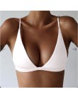 2020 Bikini topy Sexy kobiety strój kąpielowy Top Solid Color biustonosz kąpielowy strój kąpielowy kostiumy kąpielowe damskie Bi