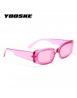 YOOSKE Vintage małe kwadratowe okulary przeciwsłoneczne damskie marka projektant Retro okulary prostokąt okulary kobiece cukierk
