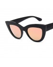 COOYOUNG nowe okulary przeciwsłoneczne cat eye kobiety marka projektant Vintage lusterko dla kobiet obiektyw okulary UV400