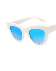 COOYOUNG nowe okulary przeciwsłoneczne cat eye kobiety marka projektant Vintage lusterko dla kobiet obiektyw okulary UV400