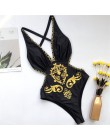 GNIM jednoczęściowy strój kąpielowy bikini kobiety 2020 Sexy V Neck drukuj kostium kąpielowy damski lato nowy Backless strój kąp