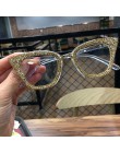 2019 Vintage oprawki do okularów kocie oczy retro kobieta marka projektant gafas De Sol srebrne złoto zwykłe okulary Gafas okula