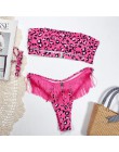 Dwuczęściowy strój kąpielowy dla kobiet bikini na wakacje we wzory klasyczny wygodny modny seksowny