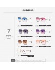 DENISA kwadratowe okulary przeciwsłoneczne bezramkowe damskie 2019 letnie czerwone okulary moda luksusowa marka okulary przeciws