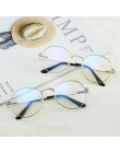 Ultra lekkie okulary do czytania Vintage metalowa okrągła oprawka krótkowzroczność okulary klasyczne krótkowzroczne okulary