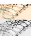 Klasyczne modne metalowe okrągłe przezroczyste optyczne okulary dla krótkowzrocznych przezroczystych plastikowych soczewek