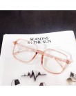 YOOSKE Fashion ponadgabarytowe okulary ramka kobiety mężczyźni jasne okulary optyczne Vintage oprawki okularowe