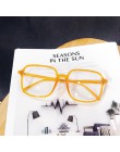 YOOSKE Fashion ponadgabarytowe okulary ramka kobiety mężczyźni jasne okulary optyczne Vintage oprawki okularowe