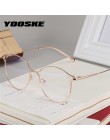 YOOSKE blokujące niebieskie światło kocie oko ramki okularów kobiet trendy marka projektant jasne okulary optyczne moda komputer
