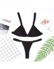 Dwuczęściowy strój kąpielowy dla kobiet bikini na wakacje gładki klasyczny wygodny modny seksowny