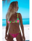 Biquini drukuj 2019 kwiatowy bikini kobiety wzburzyć stroje kąpielowe Feminino dwuczęściowy strój kąpielowy Sexy stroje kąpielow