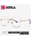 DENISA kwadratowe okulary przeciwsłoneczne bezramkowe damskie 2019 letnie czerwone okulary moda luksusowa marka okulary przeciws