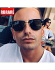 RBRARE semi-rimless markowe designerskie okulary przeciwsłoneczne damskie/męskie spolaryzowane UV400 klasyczne óculos De Sol Gaf