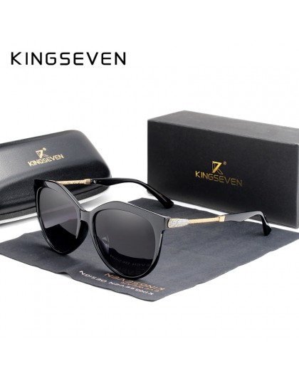 KINGSEVEN 2020 spolaryzowane okulary damskie gradientowe szkła luksusowe marki Lentes de sol Mujer