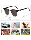 RBRARE semi-rimless markowe designerskie okulary przeciwsłoneczne damskie/męskie spolaryzowane UV400 klasyczne óculos De Sol Gaf