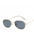 Vintage małe Octagon okulary przeciwsłoneczne damskie 2019 moda damska odcień marka projektant kwadratowa rama metalowa okulary 