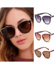 MUSELIFE Cateye okulary przeciwsłoneczne damskie Vintage okulary gradientowe Retro okulary przeciwsłoneczne kocie oczy okulary d