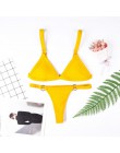 Dwuczęściowy strój kąpielowy dla kobiet bikini na wakacje gładki klasyczny wygodny modny seksowny