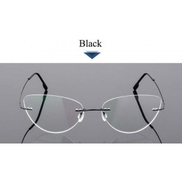 OYDCH bezramowe męskie okulary do czytania moda kocie oko damskie okulary do czytania + 150 + 200 + 250