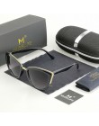 MUSELIFE Cateye okulary przeciwsłoneczne damskie Vintage okulary gradientowe Retro okulary przeciwsłoneczne kocie oczy okulary d