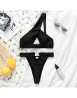 In-x jedno ramię bikini set Sexy dziurka bikini 2020 wysokie cięcie kostium kąpielowy damski strój kąpielowy wycięty strój kąpie