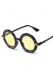 Moda Unisex okrągłe okulary w stylu retro kobiety okulary vintage koło klasyczne pszczoła list okulary mężczyźni odcienie Visor 