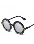 Moda Unisex okrągłe okulary w stylu retro kobiety okulary vintage koło klasyczne pszczoła list okulary mężczyźni odcienie Visor 