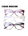 SOOLALA kocie oko blokujące niebieskie światło okulary do czytania kobiety anti Glare Presbyopic komputer okulary ramka okulary 