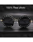 Retro okrągłe okulary przeciwsłoneczne damskie 2020 luksusowy gatunku projektanta pszczoła metalowa rama koło okulary moda kobie