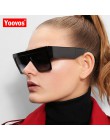 Yoovos 2019 nowe kwadratowe okulary kobiety mężczyźni duże oprawki moda Retro lustrzane okulary przeciwłoneczne marka Vintage Lu