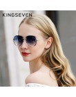 KINGSEVEN 2019 projekt Vintage modne okulary słoneczne bez oprawek kobiet okulary gradientowe szkła marka projektant óculos De S