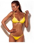 Dwuczęściowy strój kąpielowy dla kobiet bikini na wakacje gładki klasyczny wygodny modny seksowny