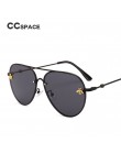 46023 luksusowe pszczoła Pilot okulary przeciwsłoneczne damskie moda odcienie metalowa rama okulary vintage mężczyźni projektant
