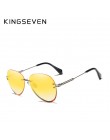 KINGSEVEN 2019 projekt Vintage modne okulary słoneczne bez oprawek kobiet okulary gradientowe szkła marka projektant óculos De S