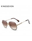 KINGSEVEN 2019 projekt Vintage modne okulary słoneczne bez oprawek kobiet okulary gradientowe szkła marka projektant óculos De S
