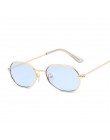 Małe różowe sześciokątne okulary przeciwsłoneczne dla kobiet luksusowe markowe designerskie okulary odcienie damskie aluminiowe 