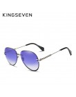 KINGSEVEN 2019 projekt Vintage modne okulary słoneczne bez oprawek kobiet okulary gradientowe szkła marka projektant óculos De S