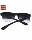 LeonLion 2019 jednoczęściowe okulary przeciwsłoneczne cat eye kobiety/mężczyźni gradientowe szkła lustrzane w stylu retro bez op