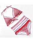 2020 Sexy Halter Retro Mesh drążą String Biquini strój kąpielowy damski strój kąpielowy wysokiej talii Plus Size stroje kąpielow