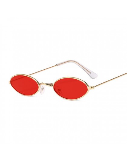 Vintage małe owalne okulary przeciwsłoneczne kobiety luksusowe marka czarne złoto ramki okulary przeciwsłoneczne damskie męskie 