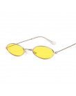 Vintage małe owalne okulary przeciwsłoneczne kobiety luksusowe marka czarne złoto ramki okulary przeciwsłoneczne damskie męskie 