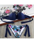 Bikini stałe Strappy bandaż zestaw Bikini biały Push Up strój kąpielowy Bikini Bandeau brazylijski strój kąpielowy Maillot De Ba