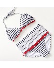 2020 Sexy Halter Retro Mesh drążą String Biquini strój kąpielowy damski strój kąpielowy wysokiej talii Plus Size stroje kąpielow
