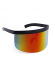 Aloz micc kobiety oversizowe z ochroną Visor okulary kobiety Retro okulary wiatroszczelne mężczyźni tarcza Visor płasko zakończo